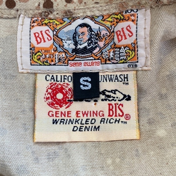 Vintage Bis Gene Ewing Western Soft denim Skirt Set **Rare** S/M - Picture 7 of 9